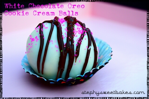 White Chocolate Oreo Cookie Cream Balls